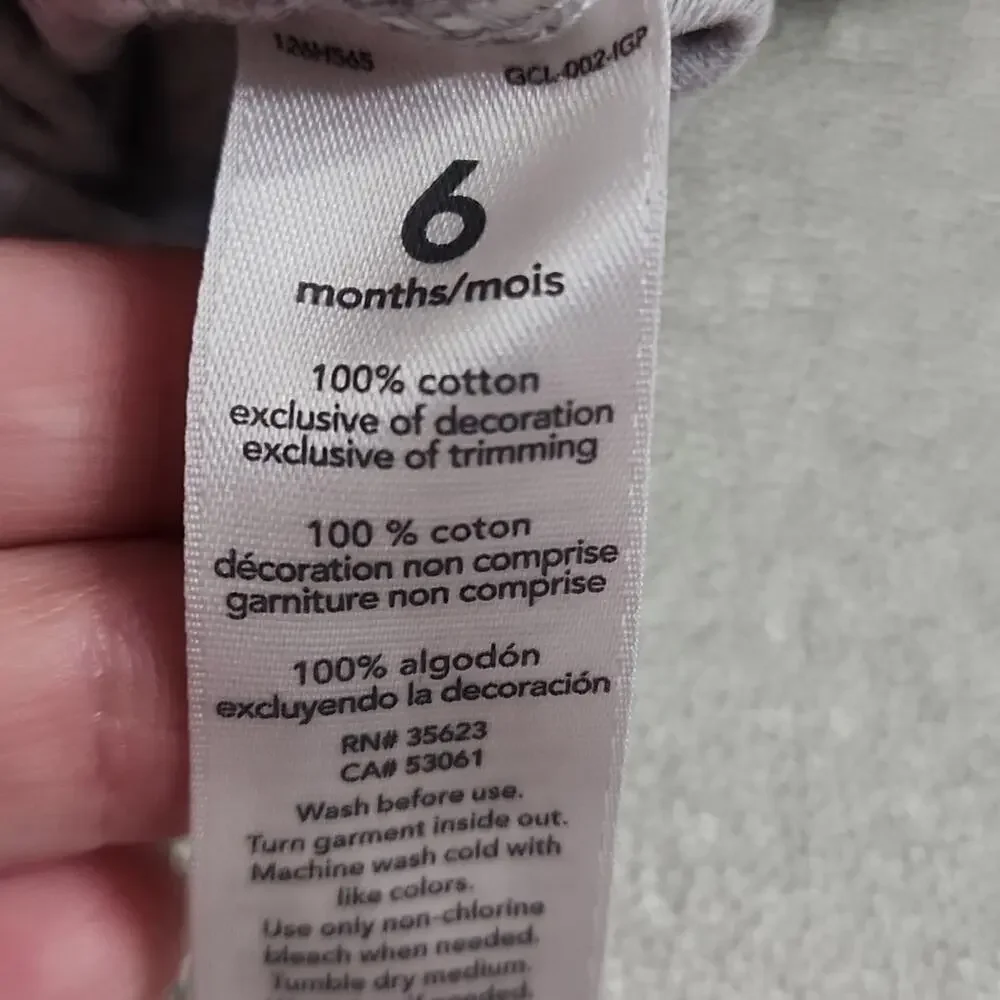 Carter's Short Sleeve Bodysuits, 6 month